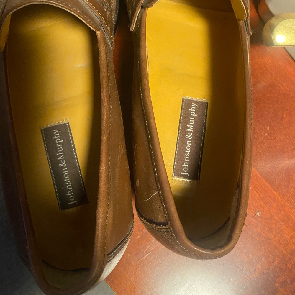 Johnston & Murphy brown loafers size 9 Pristine - Picture 6 of 6